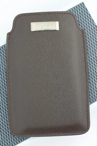 Custodia iPhone Chopard 95012-0110 pelle marrone porta biglietti da visita Made in Italy - Foto 1 di 6