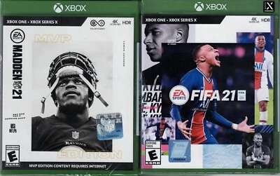 Madden NFL 21 MVP Edition & FIFA 21 Xbox One Xbox Series X Both New Multiplayer - Image 1 of 4