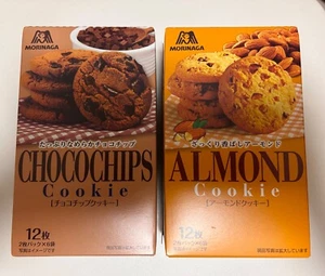 MORINAGA Chocochip & Almond Cookie Set Japanese Baked Snack Gift Box Japan - Picture 1 of 10
