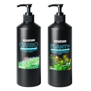 AquaDesign PLANT+ 1000ML & CARBO 1000ML Aquarium Plant Fertiliser System - Picture 1 of 5