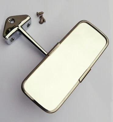 Austin/BMC Classic Mini specchio retrovisore interno in acciaio inox e cromato - Immagine 1 di 2