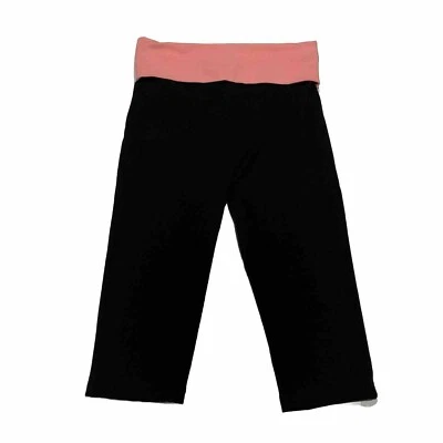 Leggings capri elásticos negros Aeropostale Live Love Dream para mujer talla M Foto 1 de 4
