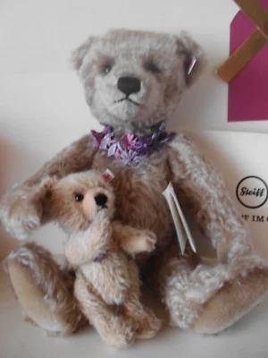 Steiff  021411: Teddys "Flora und Florinchen", Set,  36 + 14 cm, lim. 750 Stück - Bild 1 von 4
