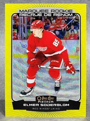 2022-23 O-Pee-Chee Platinum Neon Yellow Surge #291 Elmer Soderblom - Image 1 of 2