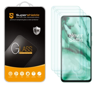 3X Supershieldz Tempered Glass Screen Protector for OnePlus Nord 2 5G / CE 5G - Image 1 of 4