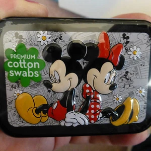 Mickey & Minnie Mouse Qtip 30 Wattestäbchen Sammlerdose #6 - M - Bild 1 von 2