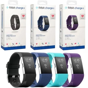 Fitbit Charge 2 Smart watch Fitness Trackers Sleep Heart Rate Monitor -S+L Sizes - Picture 1 of 20