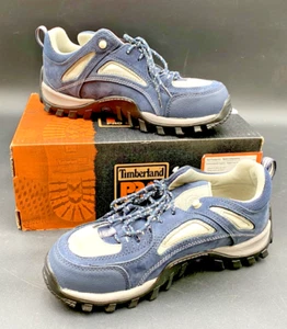 TIMBERLAND PRO SERIES MUDSILL WOMENS STEEL TOE SHOES SIZE 8.5 NAVY/GRAY 70364 - Picture 1 of 14