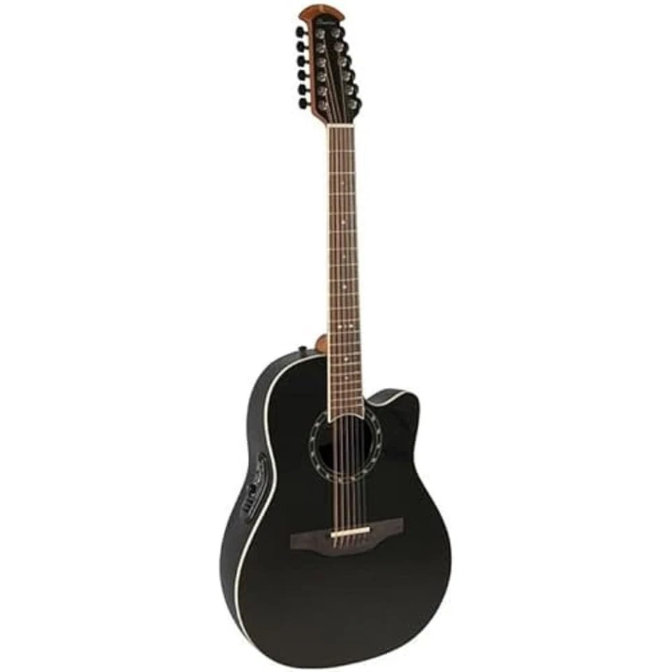 Ovation Standard Balladeer 12 String Acoustic - Black - Image 1 of 1
