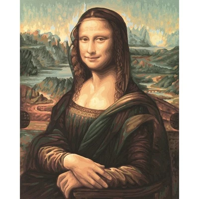 Mona Lisa nach Leonardo da Vinci Malen nach Zahlen Schipper 40 x 50 cm Meister - Bild 1 von 2