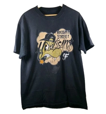 Camiseta negra Cukui-Haight Street Hooligans SF para hombre talla grande Foto 1 de 4