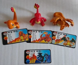 Pokemon Mini Figures Charmander, Charmeleon, Charizard w/Cards Approx. 1.5-2in. - Picture 1 of 14
