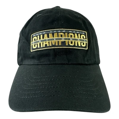 2022 NCAA Men’s Lacrosse National Champions Elite Eight Black StrapBack Hat Cap - Image 1 of 4