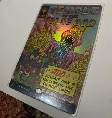 Magic The Gathering Temple of the False God Foil Secret Lair Enchantment - Image 1 of 2