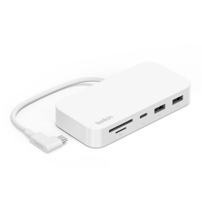 Belkin Connect USB-C 6-in-1 Multiport Hub with Mount - White (INC011btWH) 10Gbp