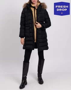 RRP€875 ALLEGRI Down Parka Jacket IT44 US8 UK12 L 3M THINSULATE Quilted Belted - Picture 1 of 11