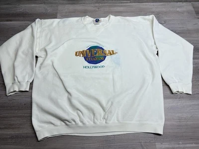 Sudadera Vintage Años 90 Universal Studios Hollywood Cuello Redondo Bordada Talla XL Foto 1 de 4