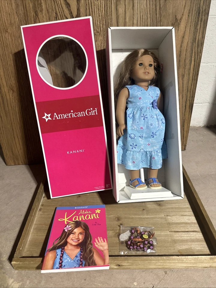 DE COLECCIÓN American Girl MUÑECA CANANI MEET OUTFIT Collar Corredor Zapatos Caja de Libros 18" Foto 1 de 4