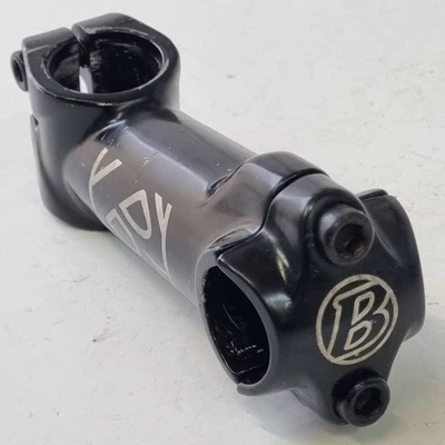 Bontrager Handlebar Stem 105mm long 1 1/8" headset 25.4mm Bars black retro bike - Image 1 of 4
