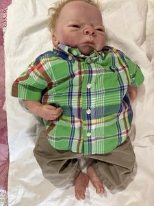 Rare Elisa Marx Reborn blonde boy doll 16” - Picture 1 of 4