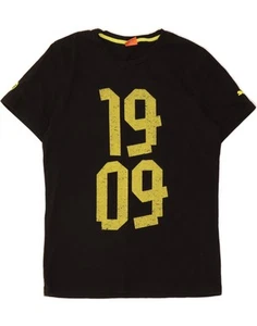 Camiseta Top PUMA Para Hombre Gráfica Grande Algodón Negro AN14 - Imagen 1 de 3