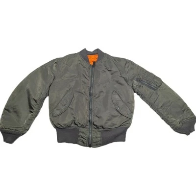 Vintage Alpha Industries MA-1 Jacket Men Medium MIL-J-827901 Bomber Jacket - Image 1 of 4