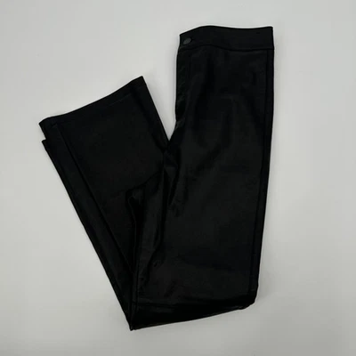 Pantalones Free People negros de imitación de cuero pantalones corte bota para mujer talla 6 Foto 1 de 4
