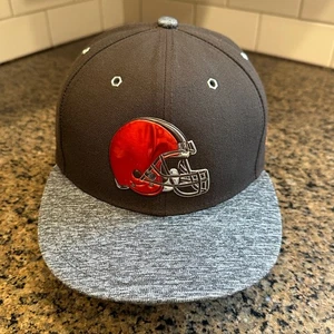 Cleveland Browns NFL Football New Era 59Fifty Cap Hat 7 3/8 Brown Gray - Picture 1 of 9