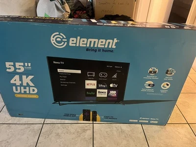 Element 55" Class 4K Ultra HD HDR10-Series Roku Smart TV - E4AA55R - Image 1 of 2