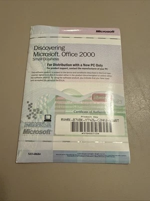 COMPAQ Discovering Microsoft Office 2000 Small Business- New Sealed  - Image 1 of 2
