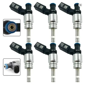 6 piece Fuel Injector For Audi A4 09 A5 Quattro 2008-2010 A6 2010-2011 Q5 09-12 - image 1 of 4