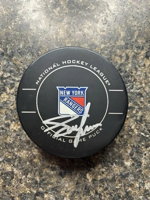 Autógrafo firmado por Adam Graves Puck New York Rangers certificado PSA automático Foto 1 de 4