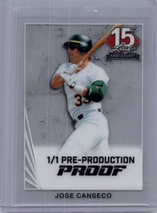 Jose Canseco 2025 Leaf National NSCC 1/1 Pre Production Proof - Picture 1 of 1