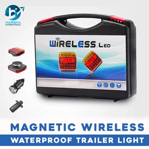 2X7Pin LED Magnetic Wireless Trailer TailLight Kit ForTrailer-Truck Automotive U - Picture 1 of 6