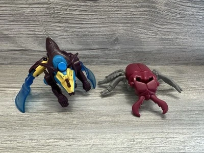LOT OF 2 Transformers Beast Wars McDonald's  Figure 1996-BEETLE/Night Scream - Image 1 of 4