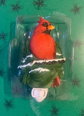 Diseño Ibis y Orquídea Flores de Luz Luz Noche Invierno Cardenal Sin Usar Foto 1 de 3