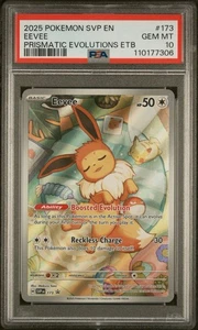2025 Pokemon SVP EN Eevee Prismatic Evolutions ETB Promo 173 PSA 10 Gem Mint - Picture 1 of 3