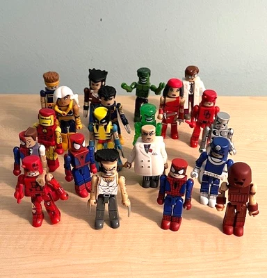 Marvel Minimates TRU Grupos A,B,C 2003 Spiderman Wovlerine Cyclops Daredevil 20 Foto 1 de 4