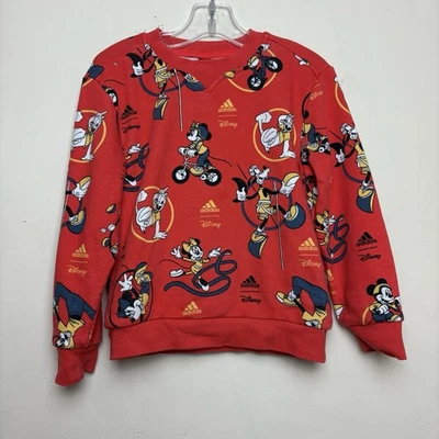 Adidas X Disney Mickey Mouse Donald Goofy Gimnasia Roja Sudadera Cuello Redondo 4T Foto 1 de 4