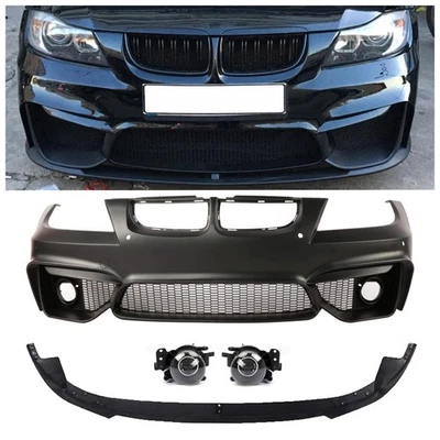 Front Bumper Cover W/Fog Ligh For BMW 3-Series E90/E91 2006-2008 Fit M4 Style Foto 1 de 4