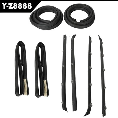 Kit de impermeabilización de sello de goma para moldura de ventana de puerta delantera para Chevy GMC 81-89 Foto 1 de 4