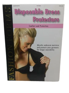 Formas de moda ~Protectores de vestido desechables ~5 pares ~Blanco ~Protege las prendas - Imagen 1 de 6