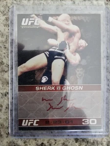 2009 Topps UFC Round 1 Sean Sherk Red Ink RC Auto SP - Picture 1 of 1