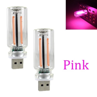 USB Touch Control LED Night Light Atmosphere Light Bulb Incandescent Lamp 2PCS - Image 1 of 4
