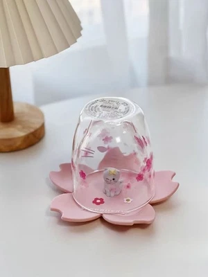 8oz Starbucks Spring Pink Sakura Glass – Double-Wall, Coaster & Sweet Gift - Image 1 of 4