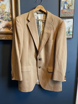 Vintage Austin Reed Regent Street Wool Camel Color Men’s Blazer Jacket Size 44 T - Image 1 of 4