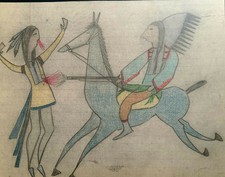 Original Ledger Drawing. Early to Mid 1900s.