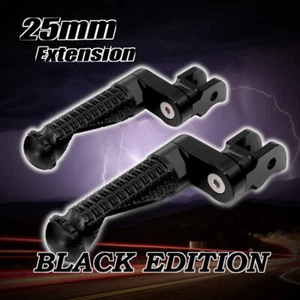 MPRO 1 inch Adjustable Black Front Foot Pegs For Yamaha Tracer 900 GT 19 20 - Foto 1 di 5