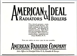 PRINT AD 1926 American Ideal Radiators & Boilers Text Ad SMALL 4 x 6 - Picture 1 of 3