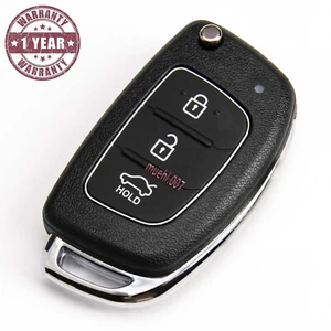 REPAIR KEY CONTROL CASE FOR HYUNDAI I10 I20 I30 I40 TUCSON 3 PUSH BUTTON - Picture 1 of 8